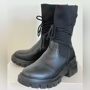 Women’s Black lug sole boots